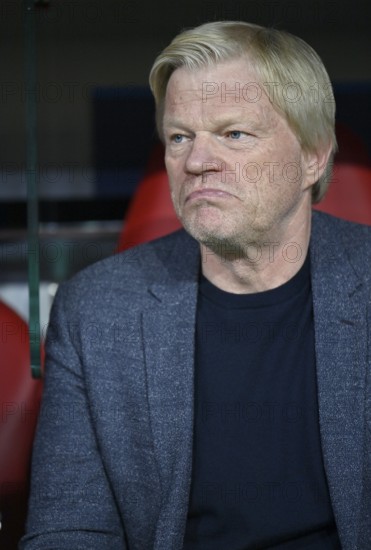 Oliver Kahn Chairman of the Board FC Bayern Munich FCB, sceptical, thoughtful, Allianz Arena, Munich, Bavaria, Germany, Europe