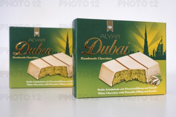 The hype surrounding Dubai chocolate in the German retail trade continues. Whether and to what extent the term Dubai chocolate may be used as a name in the context of marketing is currently a matter of legal dispute and the subject of several legal disputes, Frankfurt, Hesse, Germany, Europe