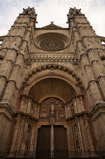 La Seu, Basilica de Santa Maria, Cathedral of St Mary, Palma de Majorca, Majorca, Balearic Islands, Balearic Islands, Spain, Europe