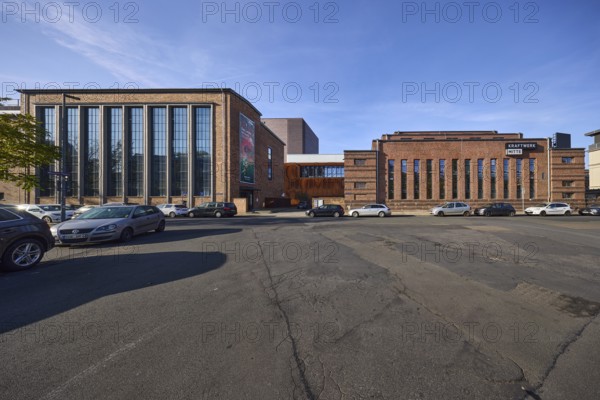 Power plant Mitte Dresden, Operetta Theatre of the Dresden State Opera, brick building, New Objectivity architecture, Wettiner Platz street, Dresden, state capital, independent city, Saxony, Germany, Europe