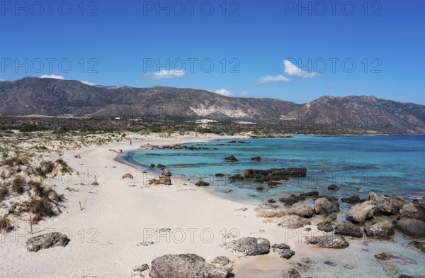 Elafonissi beach, south-west Crete, Crete, Greece, Europe