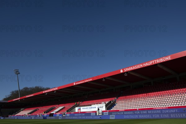 Sparkassen Haupttribüne, sky, blue, Voith-Arena, Heidenheim, Baden-Württemberg, Germany, Europe
