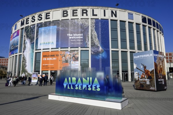 South entrance of the exhibition centre during the International Tourism Exchange (ITB), Berlin, Germany, Europe