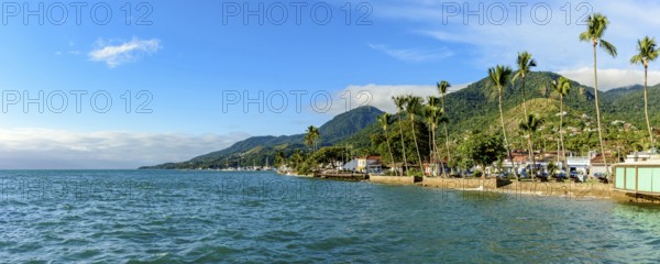 Waterfront of the city of Ilhabela on the north coast of Sao Paulo, Ilhabela, Sao Paulo, Brazil, South America