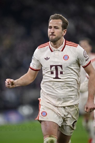 Goal celebration Harry Kane FC Bayern Munich FCB (09) UEFA Champions League Allianz Arena, Munich, Bavaria, Germany, Europe