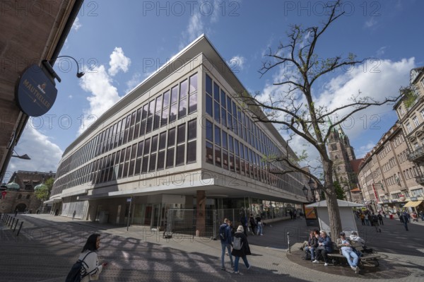 Vacant Karstadt Galeriea building in the city centre, Pfannenschmiedsgasse, Nuremberg, Middle Franconia, Bavaria, Germany, Europe