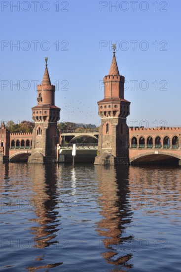 The Oberbaum Bridge over the Spree in Berlin-Friedrichshain, Berlin, Germany, Europe