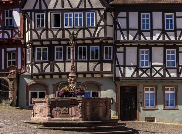 Half-timbered buildings in the old town centre of Miltenberg, Bavaria, Germany Miltenberg