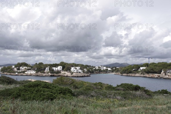 Majorca, Cala d'Or, landscape, rocky coast, view from the fortress Es Forti to Cala Llonga