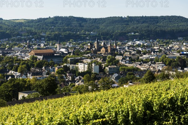 Panorama, Trier, Rhineland-Palatinate, Germany, Europe