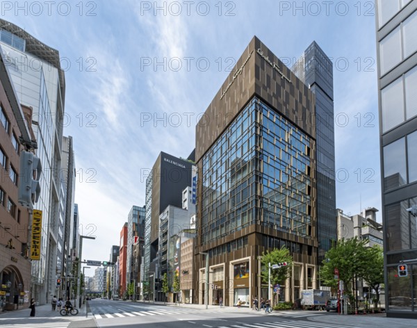 Main street of the Ginza shopping district, Tokyo, Japan, Asia