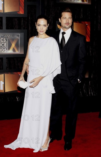 Angelina Jolie and Brad Pitt at the 14th Annual Critics' Choice Awards held at the Santa Monica Civic Center in Santa Monica on January 8, 2009. Credit: Lumeimages.com