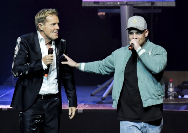 Dieter Bohlen with Pietro Lombardi celebrates his birthday with his fans at a mega concert in the Berlin Theatre at Potsdamer Platz