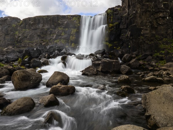 Oxararfoss, Thingvellir National Park, Iceland, Europe