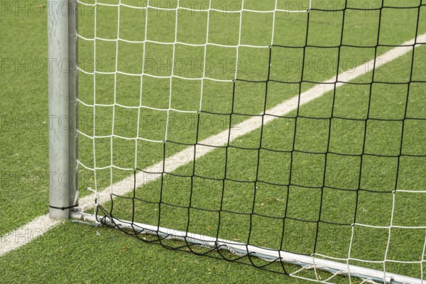 Corner of a football goal