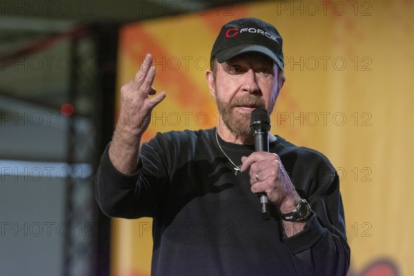 DORTMUND, GERMANY, December 1st 2018: Chuck Norris (*1940, American martial artist, actor, film producer and screenwriter) at German Comic Con Dortmund, a two day fan convention