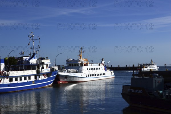 Old Port in the Town Cuxhaven, Lower Saxony, Germany, Europe