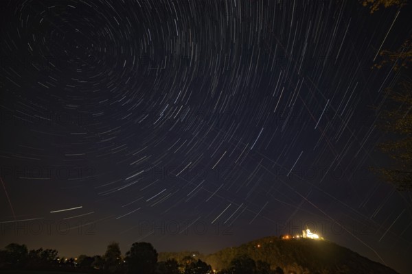 Startrails over Bogen, Lower Bavaria