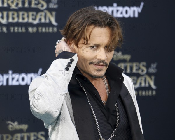 Johnny Depp at the U.S. premiere of 'Pirates Of The Caribbean: Dead Men Tell No Tales' held at the Dolby Theatre in Hollywood, USA on May 18, 2017