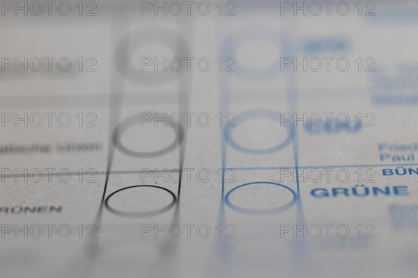 Postal vote, ballot paper for the Bundestag election, Cologne, North Rhine-Westphalia, Germany, Europe