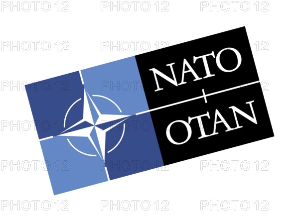 Turned to the left, NATO logo, logo