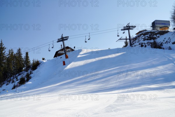Cable car Malón-Monte Agudo, AURONZO D'INVERNO, winter, ski, Dolomites, Auronzo di Cadore, Veneto region, Province of Belluno, Auronzo, Italy, Europe