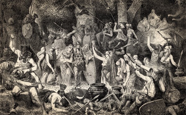 Germanic victory celebration, Roman-Germanic Wars