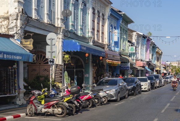 A picture of the colorful Sino Portuguese architecture in Phuket Old Town