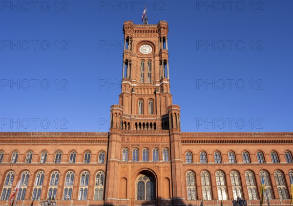Berlin's town hall, the so-called Red Town Hall, on a sunny day