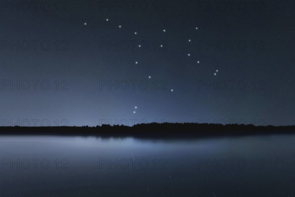 Ursa Major star constellation, Night sky, Cluster of stars, Deep space, Great Bear constellation