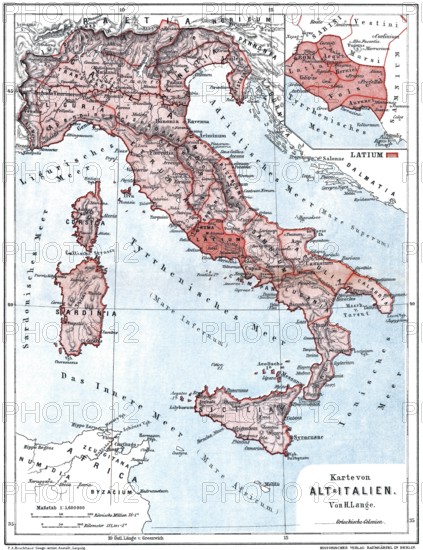 Map of old Italy