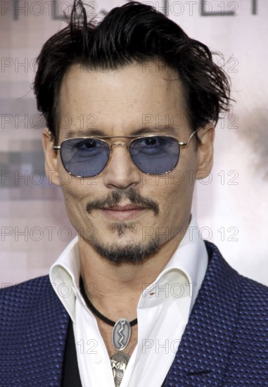 Johnny Depp at the Los Angeles premiere of 'Transcendence' held at the Regency Village Theatre in Westwood, USA on April 10, 2014