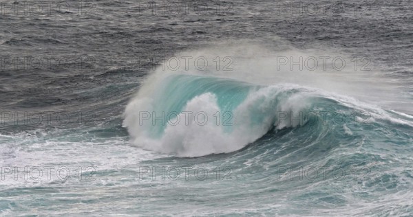 Waves in Atlantic Ocean, Porto Moniz, Madeira Island Portugal
