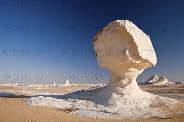 Limestone formation, White Desert National Park, Libyan Desert, Egypt, Africa