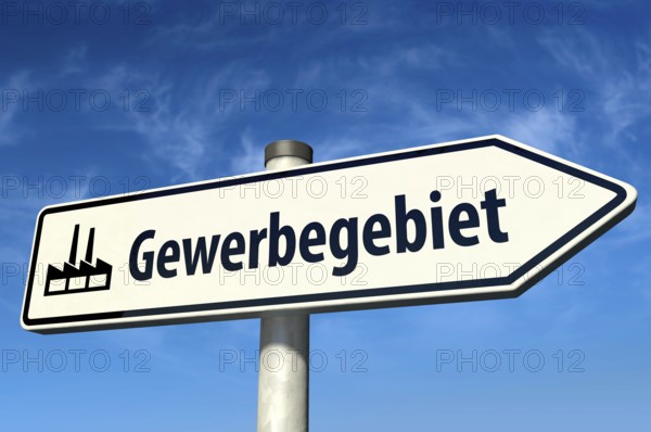 Signpost commercial area