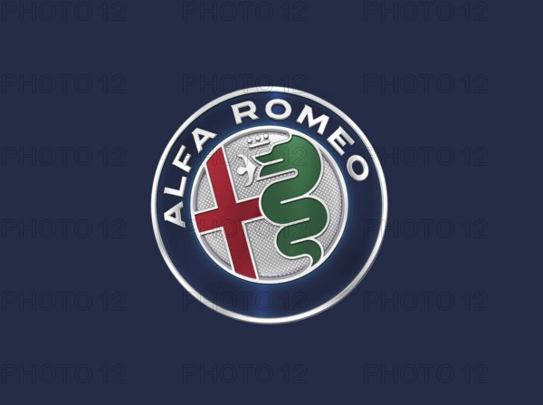 Nach links gedreht, alfa romeo-Emblem, Auto, Logo
