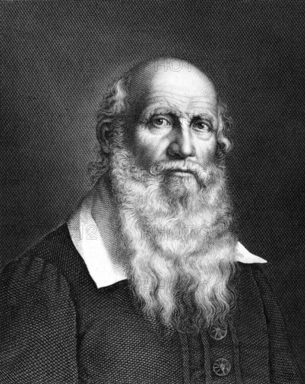 Friedrich Ludwig Jahn (1778-1852) on engraving from 1859. German gymnastics educator and nationalist. Engraved by Nordheim and published in Meyers Konversations-Lexikon, Germany, 1859, Europe