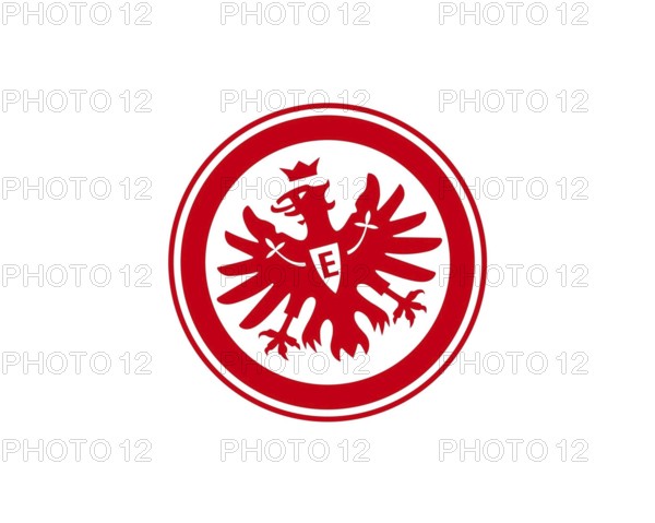 Rotated to left, Eintracht Frankfurt logo, Soccer, Logo