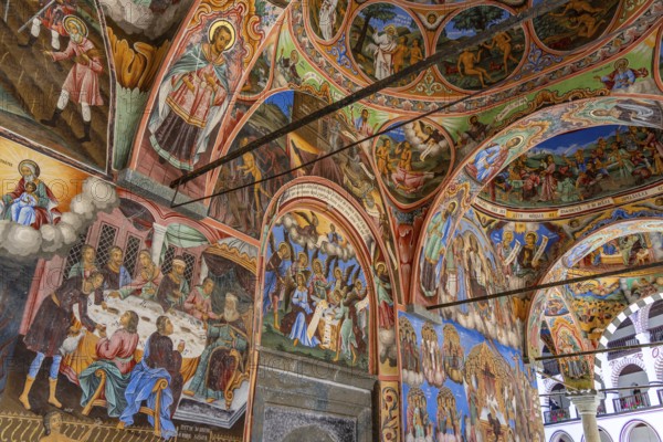 Rila Monastery, the largest Eastern Orthodox monastery in Rila Mountains, Bulgaria, Europe