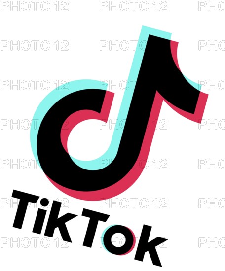 Rotated to right, TikTok logo, Internet, Logo