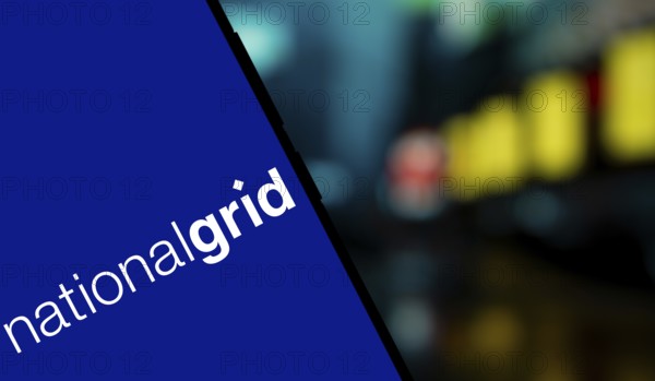 Dhaka, Bangladesh- 5 Dec 2024: National grid logo is displayed on smartphone. National Grid plc is a British multinational electricity and gas utility company.