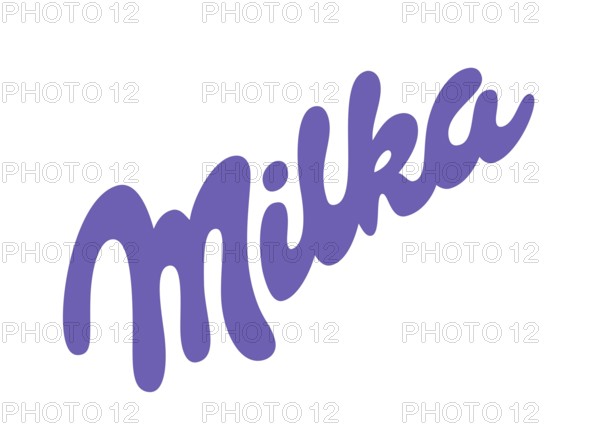 Nach links gedreht, Milka Logo 1962, Lebensmittel, Historisches Logo von 1962