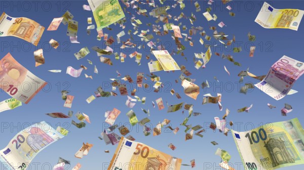 Symbolic image on the subject of money, winning the lottery, wealth, etc