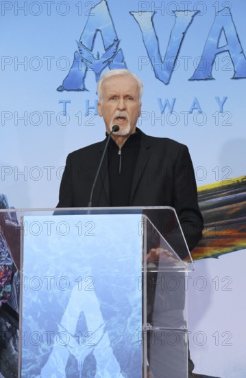 James Cameron at James Cameron and Jon Landau hand and foot imprinting ceremony held at the TCL Chinese Theater in Hollywood, USA on January 12, 2023., Los Angeles, California, USA, North America