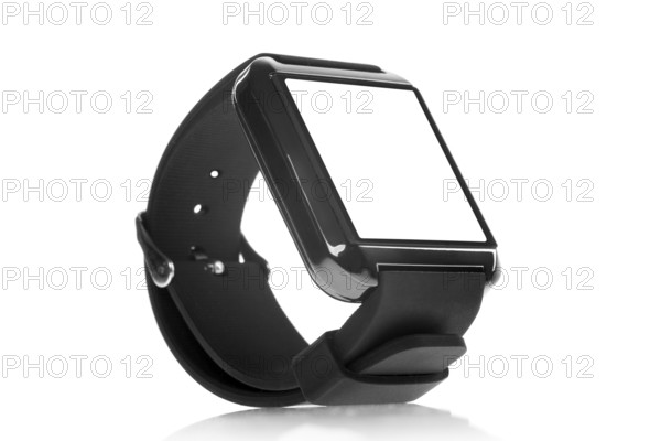 Smart watch with blank screen. isolated on white background