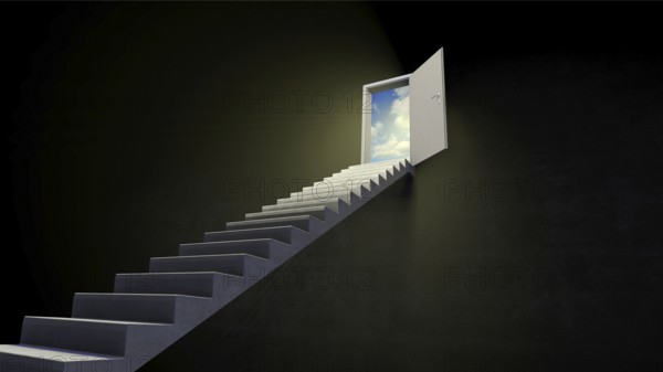 Symbolic image on the theme of hope, advancement, career, etc