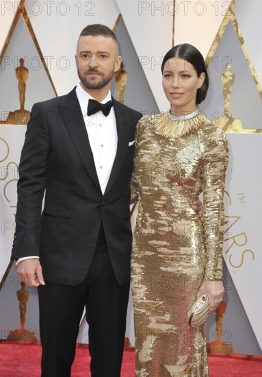 Jessica Biel and Justin Timberlake at the 89th Annual Academy Awards held at the Hollywood and Highland Center in Hollywood, USA on February 26, 2017