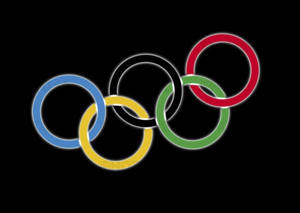 Rotated to left, emblem Olympics, Organisation, Logo
