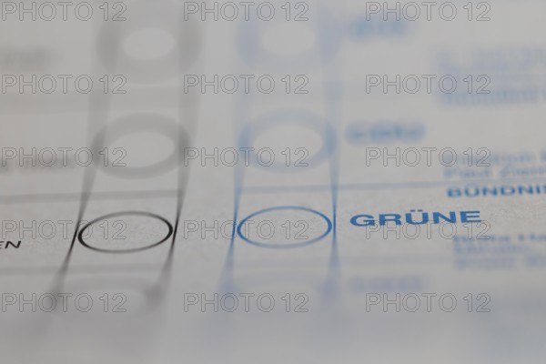 Postal vote, ballot paper for the Bundestag election, Cologne, North Rhine-Westphalia, Germany, Europe