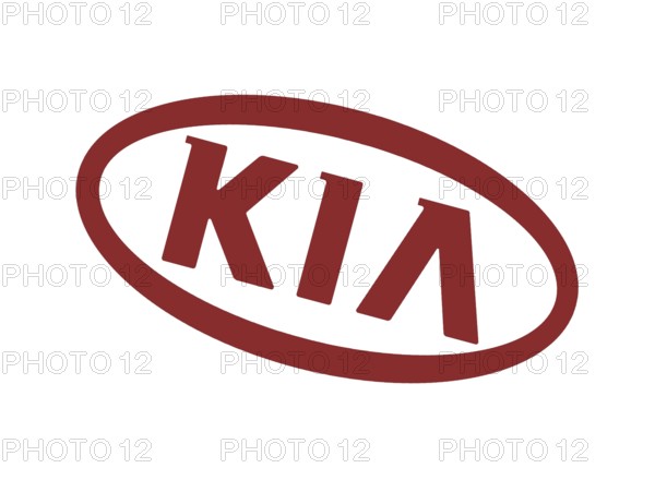 Rotated to right, KIA Logo 1994, Car, Historic Logo from 1994